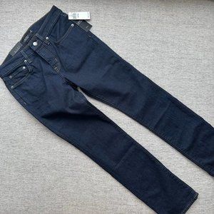 RALPH LAUREN PETITE Denim, Dark Wash Jeans, Midrise, Stretch Size 6p x29…